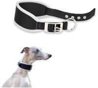 Chenquansarl-Collier Chien Ergocomfort C15/33, Collier Pour Lévrier, Rembourrage Doux, Argent