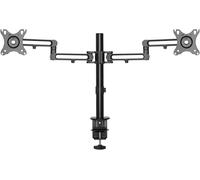 ChenQuanSarl-Com Support Double Écran - Support De Bureau Pour Moniteurs Vesa Jusqu'À 32" - Bras Articulé Ergonomique Avec Pince - Réglable En Hauteur/Inclinaison/Rotation/Tourner