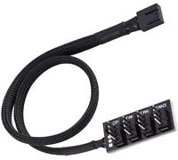 ChenQuanSarl-Concentrateur De Ventilateur Pwm 4 Broches, Connecteur 4 Broches Câble Adaptateur 4 Pin/3Pin Pour Les Ventilateurs 12V Des Boîtiers (4 Voies)