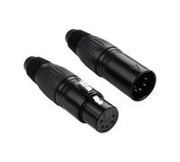 ChenQuanSarl-Connecteur Audio Xlr À 5 Broches, 1 Paire De Connecteurs Audio Xlr À 5 Broches Mâle Et Femelle Pour Microphones, Tables De Mixage, Amplificateurs, Etc.