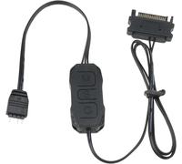 ChenQuanSarl-Contrôleur Argb 5V 3 Broches Sata Alimentation Câble De Contrôleur De Bande Lumineuse Pour Châssis Ventilateur Tube Plaque De Lampe Refroidissement Dissipateur De Chaleur Radiateur