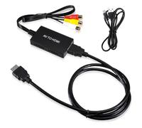 ChenQuanSarl-Convertisseur Rca Vers Hdmi 1080P Av Vers Hdmi - Adaptateur Péritel Vers Hdmi - Adaptateur Rca Vers Hdmi - Avec Câble Pour Ps2/Ps3/Xbox/Snes/N64/Stb/Vhs/Vcr - Enregistreur Vidéo Dvd - Pr