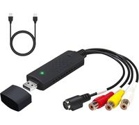 ChenQuanSarl-Convertisseur Usb 2.0 Audio Video Grabber - Numérisation De Cassettes Vidéo Y Compris Vcr Vhs Dvd, Enregistreur Vidéo Pour Windows 11/10/8/7/Mac, Numérisation Vidéo Haute Résolution Et É