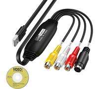 ChenQuanSarl-Convertisseur Video Audio Analogique Numérique Usb Convertisseur Vhs Numérique Transférer Vhs Mini Dv Hi8 Dvd Magnétoscope, Caméscope Sur Pc, Ntsc/Pal, Avec Entrées Rca Et S-Vidéo