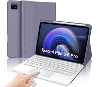 ChenQuanSarl-Coque Clavier Avec Trackpad Pour Xiaomi Pad 6/6 Pro 11 Pouces 2023,Azerty Français Clavier Détachable Combo Touch Pour Xiaomi Pad 6,Violet