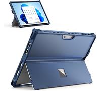 ChenQuanSarl-Coque Compatible Avec Surface Pro 7 Plus 2021/Surface Pro7 2019/Pro 6/Pro 5/4/Lte,Étui De Protection En Pc+Tpu Robuste Tout-En-Un Avec Coque De Support Compatible Avec Clavier,Bleu