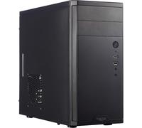 ChenQuanSarl-Core 1100 - Mini Tower Computer Case - Matx - High Airflow And Cooling - 1X 120Mm Silent Fan Included - Brushed Aluminium - Black