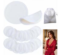 Chenquansarl-Coton Démaquillant Lavable Réutilisable 16 Disques,Lot Écologique Avec Sac De Lavage En Coton Bio,Doux Pour Tous Types De Peau,Zéro Déchet (8 Cm)