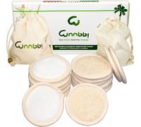 Chenquansarl-Coton Demaquillant Lavable Réutilisable Tampons Démaquillants Fibre De Bambou 16 Pièces Disque Lingette Demaquillante Lavable Biologique Avec Sac À Laver Et Sac À Linge En Coton