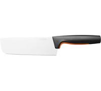 ChenQuanSarl-Couteau D'Office Nakiri, Functional Form, Longueur Totale 28 Cm, Acier Inoxydable Japonais/Plastique, 1057537, Noir / Orange