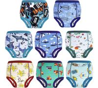Chenquansarl-Culotte Apprentis Propreté Garcon Absorbants Culotte D'apprentis Enfant En Coton Slip Apprentis Propreté Garcon Lavable 8 Paquets Étoile Jaune,3 Ans