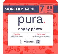 Chenquansarl-Culottes Éco - Taille 7 (17kg+), 6 X 16 Culottes (96 Au Total), Culottes Jetables Pour Peaux Sensibles Et Sujettes Aux Allergies, Hypoallergéniques