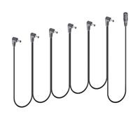 ChenQuanSarl-Daisy Chain Câble Répartiteur 1 Vers 6 Voies Pour Guitare, Effet Pédale, Bloc D'Alimentation, Câble Répartiteur, Dc 5,5 X 2,1 Mm, 1 Femelle Vers 6 Mâles, Angle Droit, Pour Guitare, Pédal