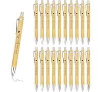 Chenquansarl-Dankeschön Lot De 20 Stylos À Bille Rétractables En Bois Avec Inscription En Allemand « Danke Für Alles Kollegen » Et « Danke Für Alles Kollegen »