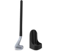 Chenquansarl-De Toilette En Silicone De Golf - De Toilette À Long Manche - Pas D'impasse - De Nettoyage De Toilettes De Salle De Bain Et Support (2# Noir)