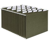 Chenquansarl-Dossiers Suspendus, Format A4, Vert Standard, Onglets Réglables De Coupe 1/5, 25 Par Boîte, Vert Standard, Onglets 1/5