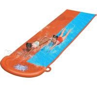 Chenquansarl-Double Piste De Glisse - Jeu D'eau - 52328 - Orange - Plastique - 4,88 M X 1,38 M - Jouet Enfant - Jeu De Plein Air - Ventriglisse - Tapis Glissant - À Partir De 5 Ans