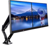 Chenquansarl-Ds3002c-B1 Dual Gas Spring Desk Mounting Arm - Black
