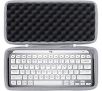 ChenQuanSarl-Dur Étui De Voyage Rigide Housse Cas Pour Logitech Mx Keys Mini Minimaliste Clavier Sans Fil Illuminé (Housse Pour Mx Keys Mini,Argent)(Boîte Seule,Case Only)