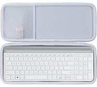 ChenQuanSarl-Dur Étui Housse Cas Compatible Avec Logitech Mk470 Combo Clavier Et Souris Sans Fil (Blanc)