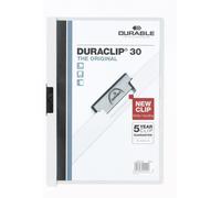 Chenquansarl-Duraclip 30 Sachet De 5 Chem De Présentation À Clip Blanc