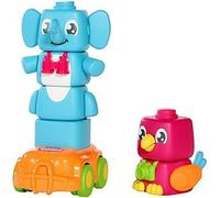 ChenQuanSarl-E72727C Flapee Stakees Jouet Pour Enfant Multicolore ¿ Jouet Éducatif De Qualité Supérieure Pour Enfant ¿ Réunit Une Voiture Jouet Et Des Jouets Empilables ¿ Animaux Empilables À Partir