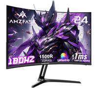 ChenQuanSarl-Écran Pc Gamer Incurvé 24 Pouces - 180Hz, Fhd 1920X1080, Srgb 130% / Dci-P3 97%, 1 Ms Mprt, Anti-Lumière Bleue, Adaptive Sync, Hdmi 1.4 + Dp 1.2, Vesa 75X75, Amzg24C1