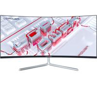 ChenQuanSarl-Ecran Pc Gamer Ultra Wide 34 Pouces 1500R Incurvé 100Hz Gaming Computer Moniteur, 21 9 Uwqhd(3440X1440), Adaptive Sync, 2Xdp, 2Xhdmi, Vesa, Blanc - Lc-M34-Uwqhd-100-C-V3