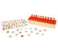 ChenQuanSarl-Edufun - Boîte De Tri 6 Réglettes-Pédagogie Montessori - Jeu Educatif Pour Enfant - Apprendre En S'Amusant - Développe Capacités Motrices Et Sensorielles De L'Enfant - Ef 31105