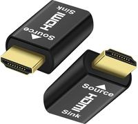 ChenQuanSarl-Émulateur Hdmi Edid 4K, Hdmi Dummy Plug Headless Ghost Display Émulateur Virtual Monitor Edid Passthrough Emulateur 3840 X 2160@60 Hz Compatible Avec Windows Mac Osx Linux (2 Pièces)
