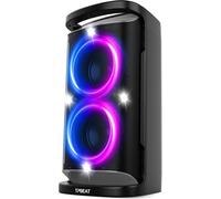 ChenQuanSarl-Enceinte Bluetooth Puissante, 160W Partybox, Loud Son- Super Bass, Grosse Party Haut Parleur Bluetooth De Lumière Led, Charge Rapide, Mic& Guitare In,Tf,U-Disk, Aux, Eq, Pour Party, Exté
