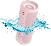 ChenQuanSarl-Enceinte Bluetooth Puissante 25 W, Enceinte Etanche, Résistante À L'Eau, Batterie 12H, Microphone, Aux-In, Usb-C, Tws, Compatible Avec Alexa Haut-Parleur Portable Dance. Rose