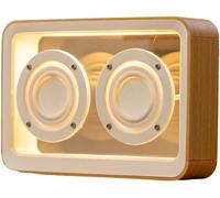 ChenQuanSarl-Enceinte Bluetooth Rétro Transparente Connexion Barre De Son Stéréo Bluetooth Lecteur De Musique Mp3 Sans Avec Veilleuse A