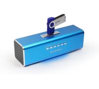 ChenQuanSarl-Enceinte Portable Ma Soundstation - Son Stéréo - Radio Fm, Lecteur Mp3, Usb, Aux / Line-In, Pr En Charge De La Carte Microsd - Temps De Lecture 6 Heures - Idéal Pour Voyager (Bleu)