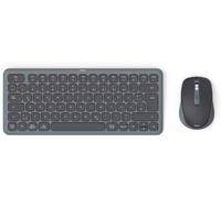 ChenQuanSarl-Ensemble Clavier Et Souris Sans Fil (Clavier Et Souris Multi-Appareils Avec Bluetooth/Sans Fil Pour Pc, Smartphone, Tablette, Petit, Avec Piles, Touches C aux Silencieuses, Touches Multi