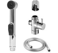 ChenQuanSarl-Ensemble De Douchette Pour Bidet, Douchette À Main Pour Lavabo, Douchette De Douche Avec Tuyau Et Support Et Valve De Commutation, Pour Lavabo, Toilettes Et Balcon