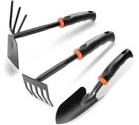 ChenQuanSarl-Ensemble D'Outils De Jardinage, 3 Pièces Petite Pelle De Jardinage, Ensemble D'Outils De Jardinage À Main Traditionnels, Binette À Main, Petite Pelle De Jardinage, Pour Ameublir Le Sol,