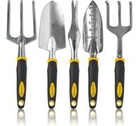 ChenQuanSarl-Ensemble D'Outils Jardinage 5 Pièces - Outils De Jardin Robustes Avec Poignées Ergonomiques, Petite Pelle Jardinage Outillage, Truelle De Jardin, Transplantoir - Kit Jardinage Femme Et H
