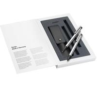 Chenquansarl-Ensemble Logo Mat En Stylo À Bille 205 Avec Recharge Grande Capacité M 16 Noir Et Porte-Mine 105 Avec Mine Fine M 40 (0,7 Mm) Avec Étui En Cuir Noir Et Emballage Cadeau