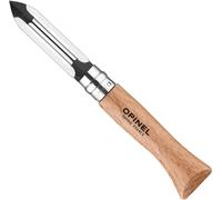 Chenquansarl-Eplucheur De Poche Pour Fruits Et Légumes - Lame 6 Cm Acier Inox, Manche Bois De Hêtre - Epluche-Légumes Pour Gauchers Et Droitiers - Coupe Facile