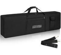 ChenQuanSarl-Étui Rembourré Portable Pour Clavier 88 Touches - Dimensions 137,4 X 17 X 33,5 Cm - Noir + Jaune