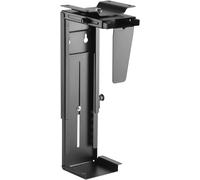 ChenQuanSarl-Ew1293 - Support Boîtier Pc Universel Rotation 360° Montage Sous Bureau Accroche Réglable Soutien Ordinateur Réhausseur Pc Gamer Fixe Noir