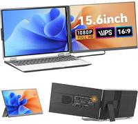 ChenQuanSarl-Extension D'Écran Pour Ordinateur Portable, Moniteur Pour Ordinateur Portable 15.6"" , Fhd 1080P Ips Dual Laptop Monitor Extender, Extension D'Écran Détachable Pour Ordinateur Portable 13