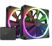 ChenQuanSarl-F140 Ventilateur Rgb - Rf-R14Df-B1 - Personnalisation Avancée De L'Éclairage - Refroidissement Silencieux - Pack Double (Contrôleur Inclus) - 140 Mm - Noir