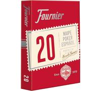 Chenquansarl-F21002- Jeu De Carte De Poker Espagnol N°20, 55 Cartes, Assortiment De Couleurs, Bleu Ou Rouge