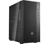ChenQuanSarl-Fara R1 - Boîtier Pour Ordinateur Fara R1-V2 Tower Atx, Panneau Avant En Maille, Partie Latérale En Verre Trempé, Noir, Sst-Far1B-G-V2