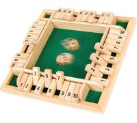 Chenquansarl-Fermez La Boîte - Jeu De Société En Bois Pour 4 Joueurs - Shut The Box Game - Puzzle Familial