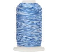 Chenquansarl-Fil Multicolore 100% Coton Couleurs Variées Pour Le Matelas , La Couture Et La Broderie Couleur 3343 Bleu Denim 40/3 Wt ¿ 600 M Cônes Cônes À Fibres Longues Et Faible Pelucheuse