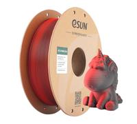 ChenQuanSarl-Filament Mat Bicolore, Filament Pla Mat 1.75Mm, Texture Givrée, Bobine De 1Kg (2.2 Lbs) Filament D'Impression 3D Pour Imprimantes 3D,Rouge Noir