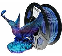 ChenQuanSarl-Filament Pla Pour Imprimante 3D Vertigo Galaxy Rainbow Multicolore Précision +/- 0,05 Mm Poids Net 1 Kg Pour Ender3 Prusa